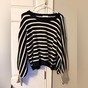 Black and White Striped Sweater